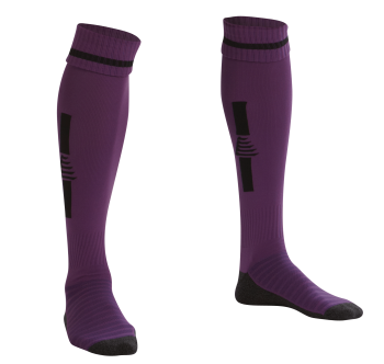 Home Goalkeeper Socks - Purple/Black